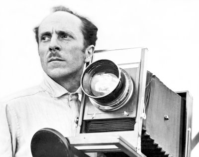 Edward Weston with his Seneca View Camera, Mexico, 1924 by Tina Modotti